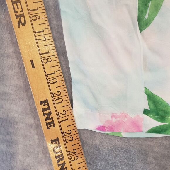 New! Vintage Jams World Skyflower Pants Women S Floral‎ Aloha Rayon Hawaiian NWT - Picture 6 of 7